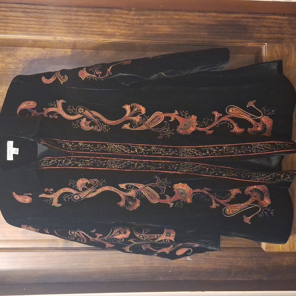 Beautiful Coldwater Creek velvet coat